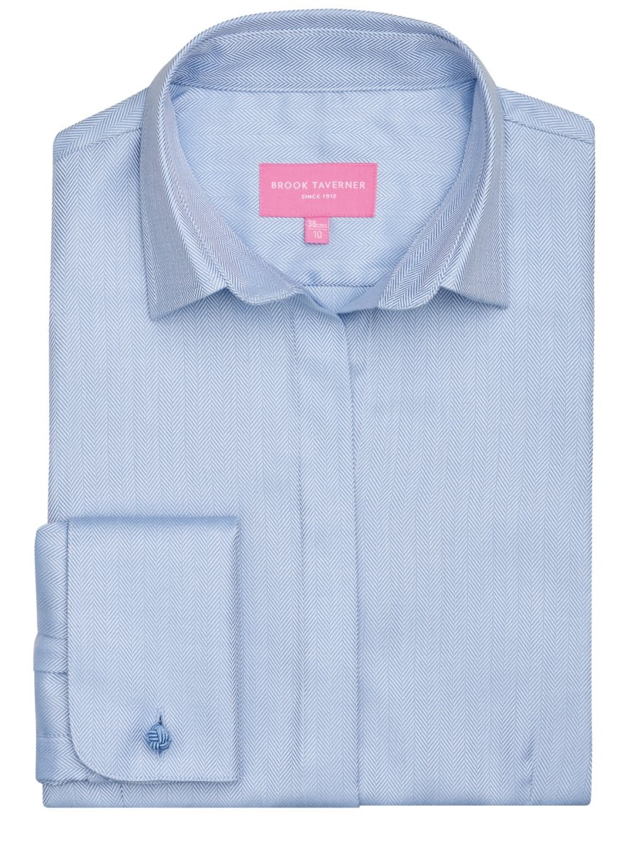 Villeta Blouse Cotton Herringbone