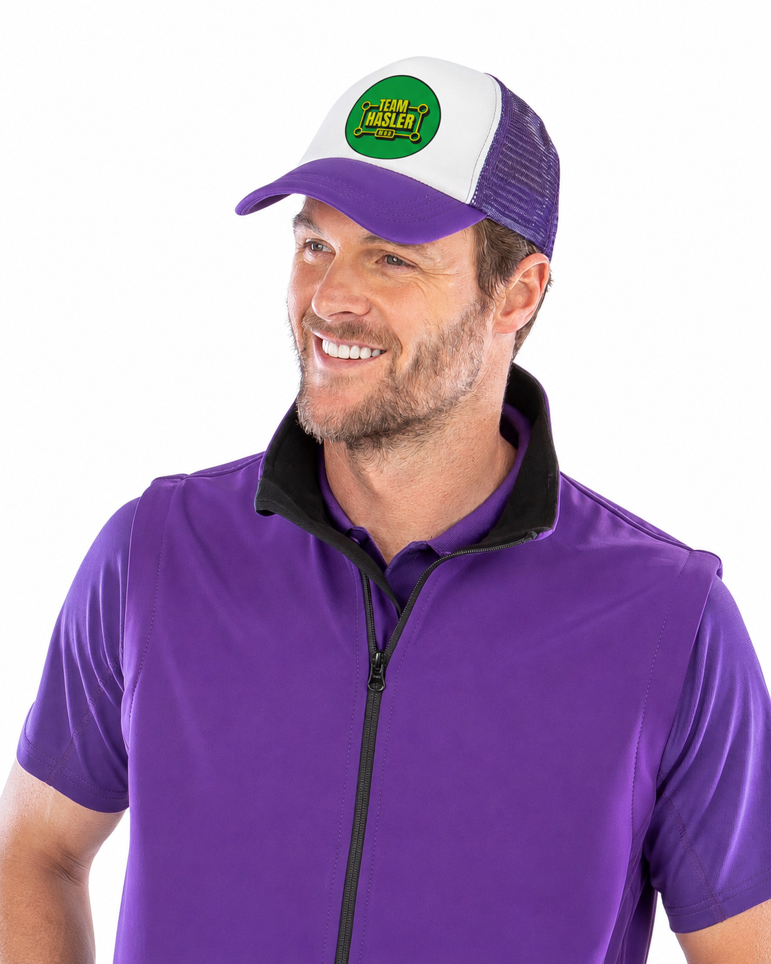 Team Hasler Trucker Hat Purple